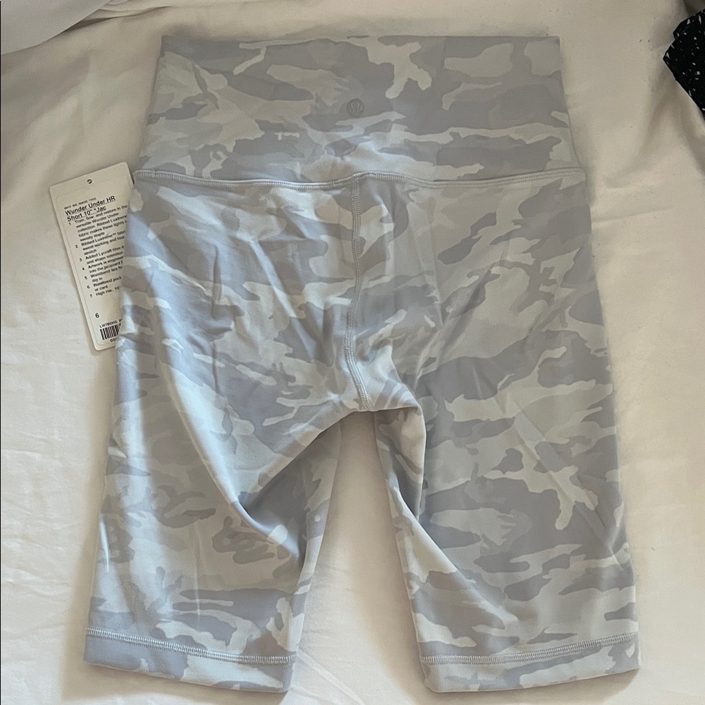 lululemon athletica Gray Camo Athletic Shorts